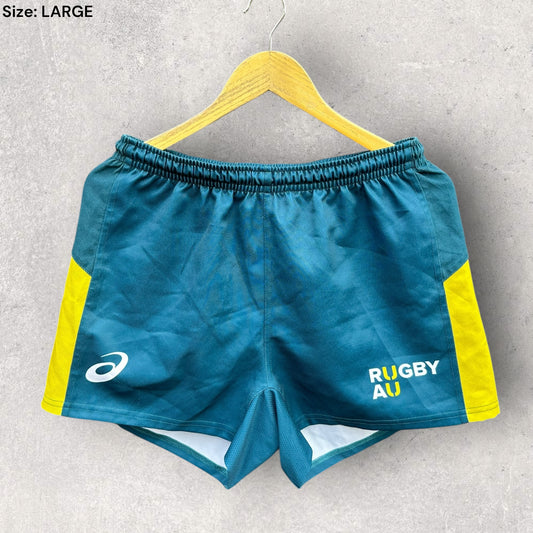 Rugby Australia ASICS Green Union Match Shorts