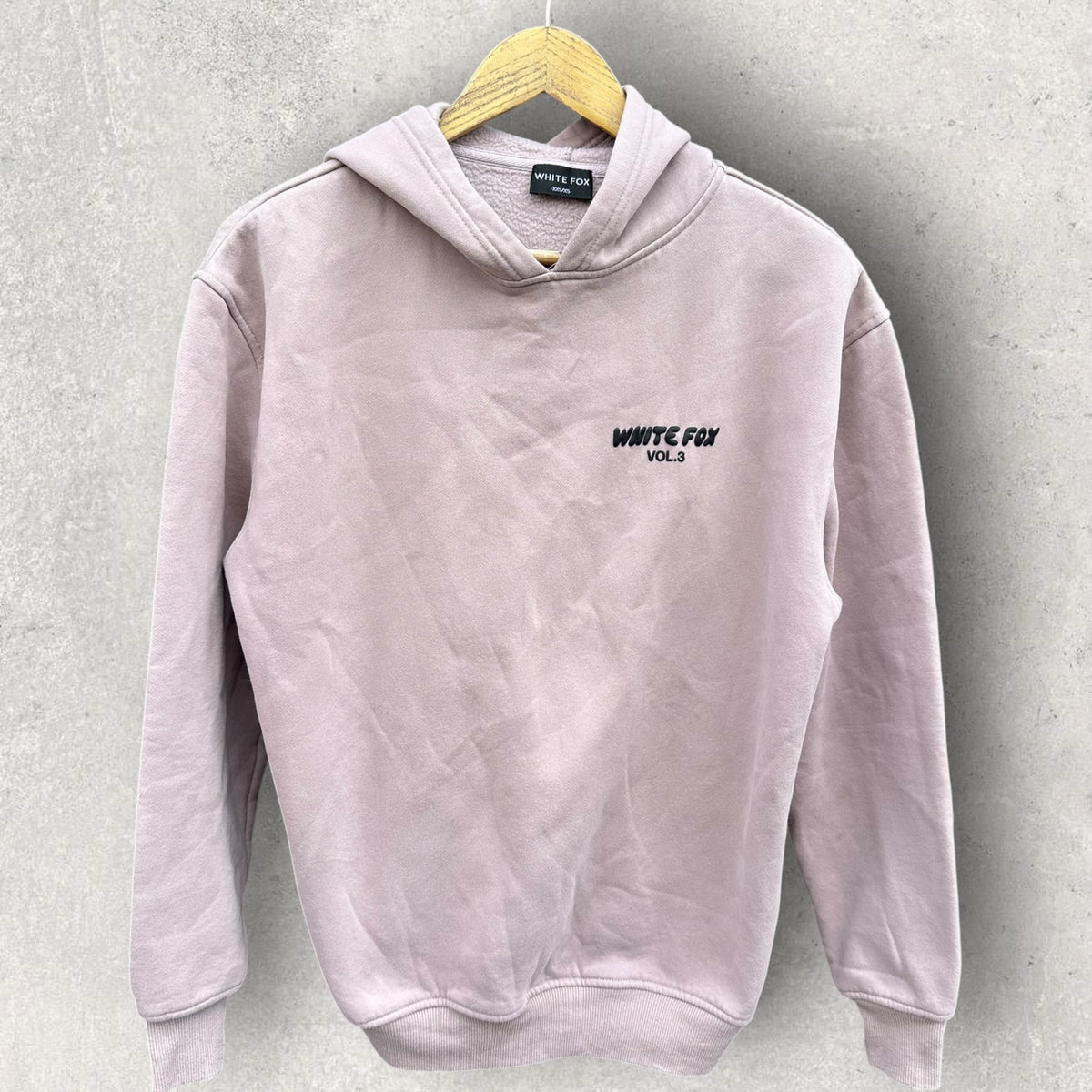White Fox Volume 3 Light Pink Oversized Hooded Jumper