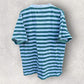 GUESS GREEN & WHITE STRIPPED SHORT SLEEVE SHIRT