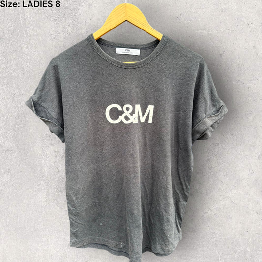 CAMILLA & MARC BLACK LADIES T-SHIRT