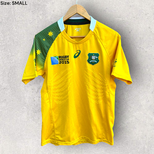 AUSTRALIAN WALLABIES 2015 RUGBY WORLD CUP ASICS JERSEY