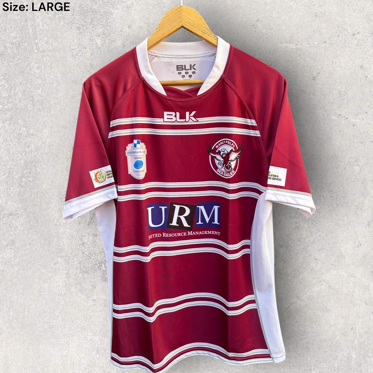 MANLY POLICE RUGBY LEAGUE MATCH JERSEY