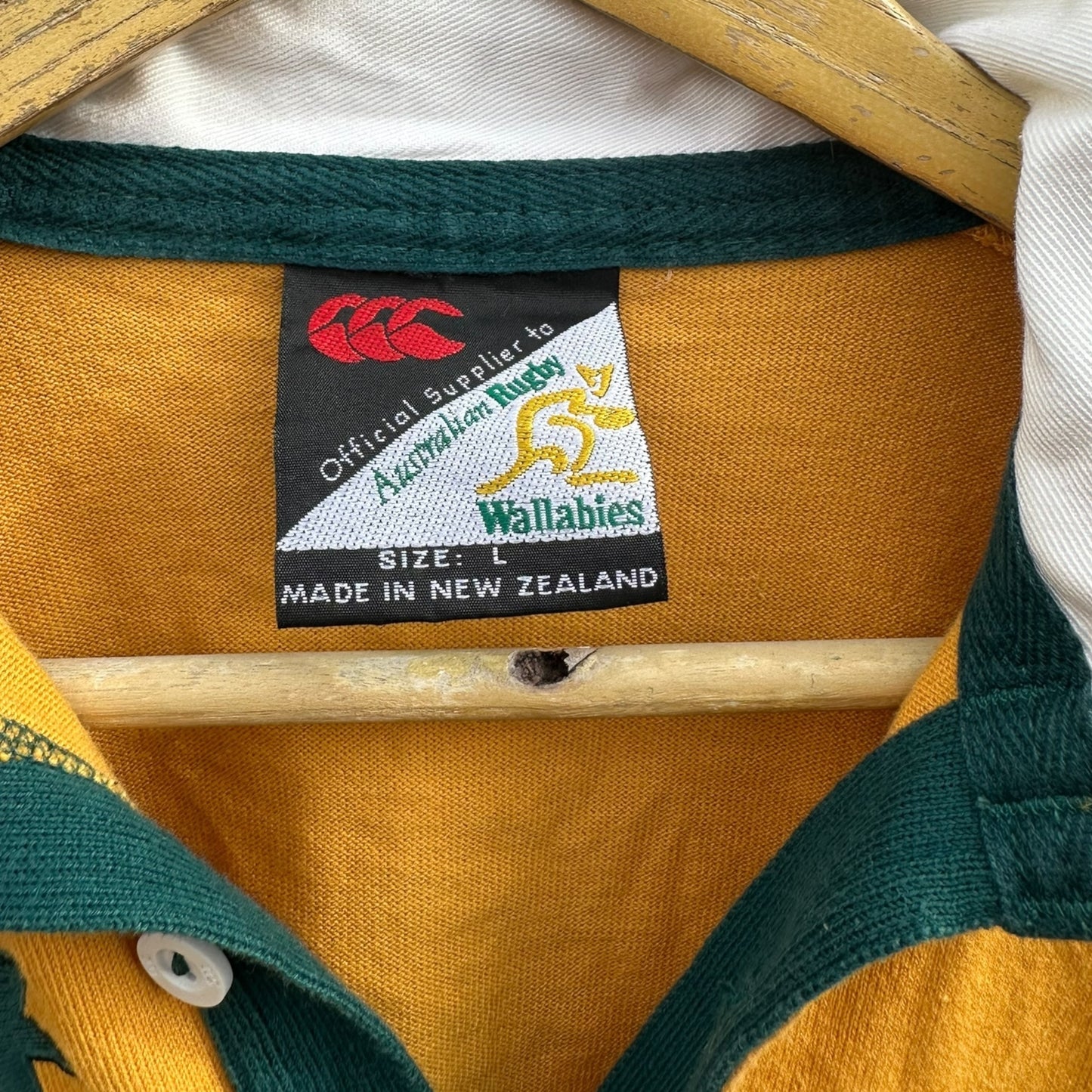 Australian Wallabies Rugby Union Long Sleeve Vintage Canterbury Jersey