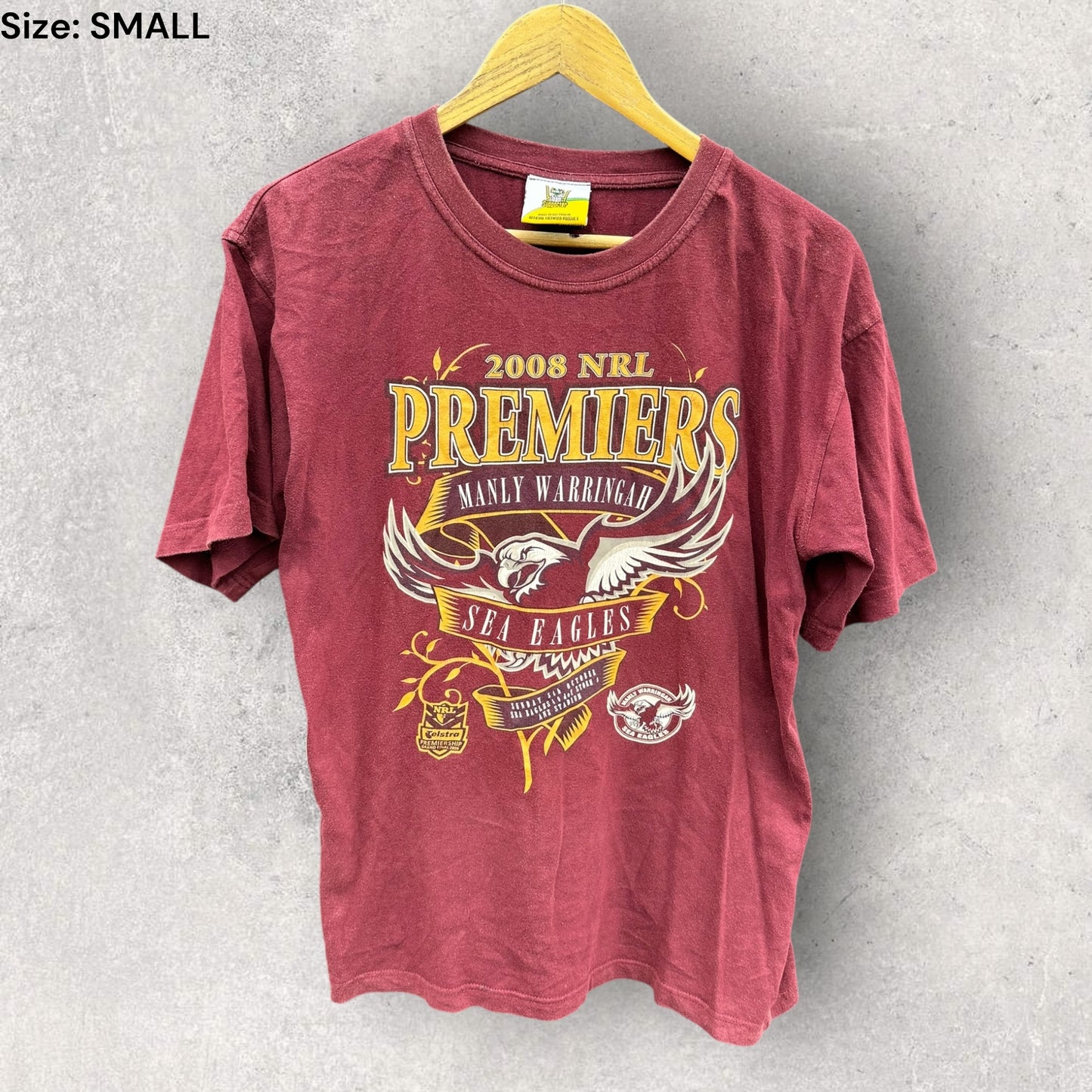 Manly Warringah Sea Eagles 2008 Premiers Nrl T-Shirt