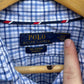 RALPH LAUREN POLO LONG SLEEVE BLUE & WHITE BUTTON UP SHIRT