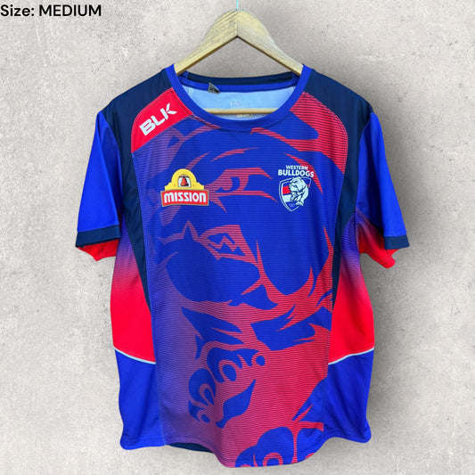 WESTERN BULLDOGS AFL BLK TRAINING SHIRT