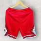CHICAGO BULLS ADIDAS NBA RED TRAINING SHORTS