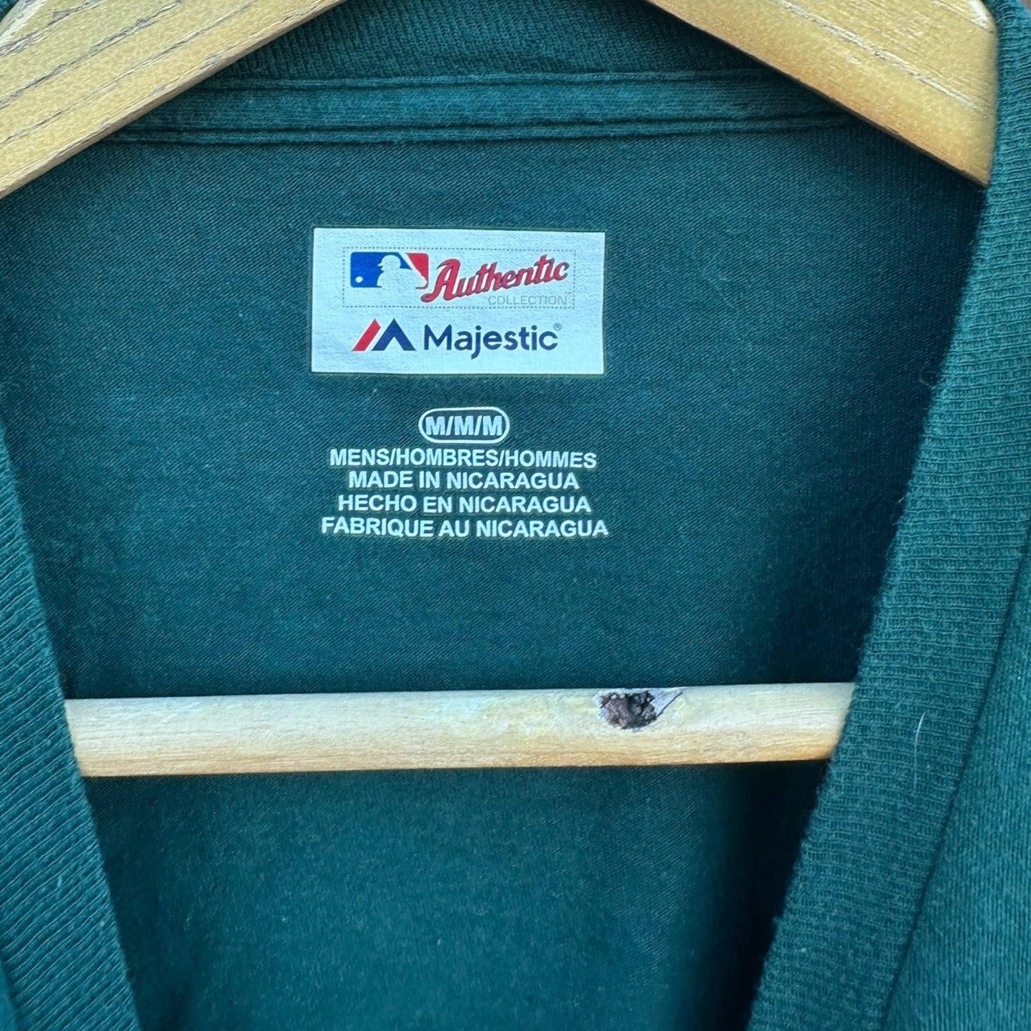 OAKLAND ATHLETICS MAJESTIC GREEN MLB BASEBALL SHIRT