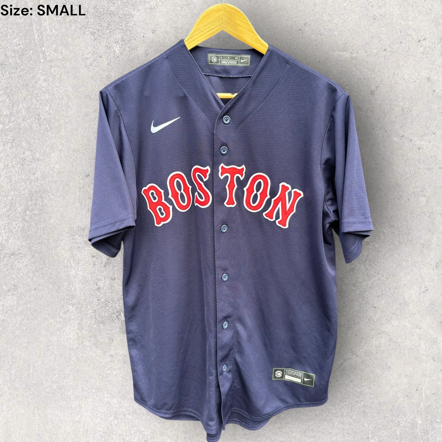 BOSTON REDSOX NIKE BLUE MLB BASEBALL JERSEY