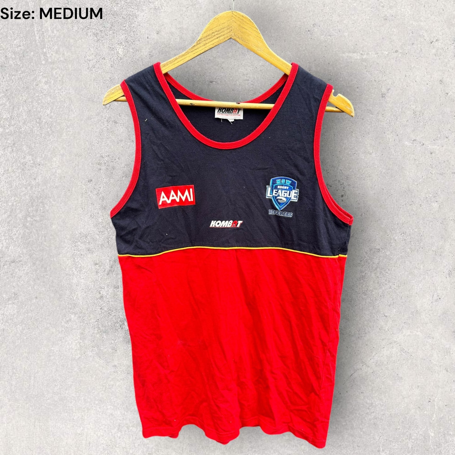 NSW Rugby League AAMI Referees Vintage Singlet