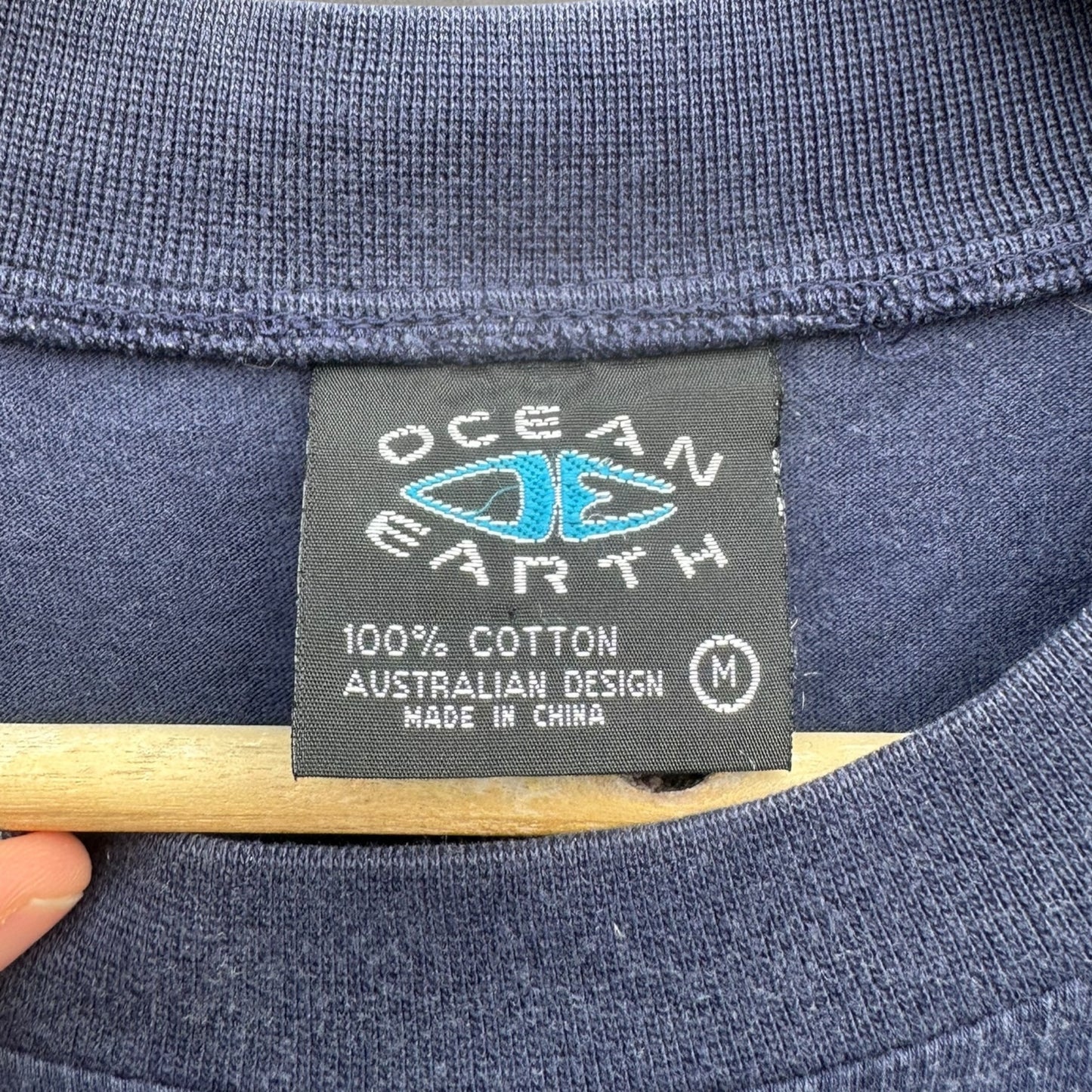 Ocean Earth Vintage Blue Short Sleeve Surfwear Shirt