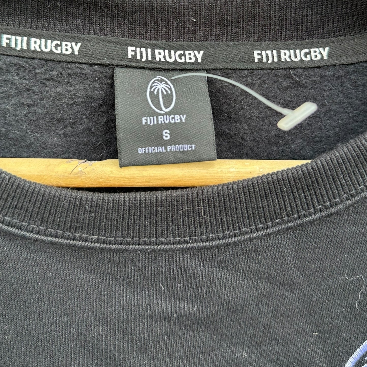 FIJI RUGBY PULLOVER BLACK JUMPER