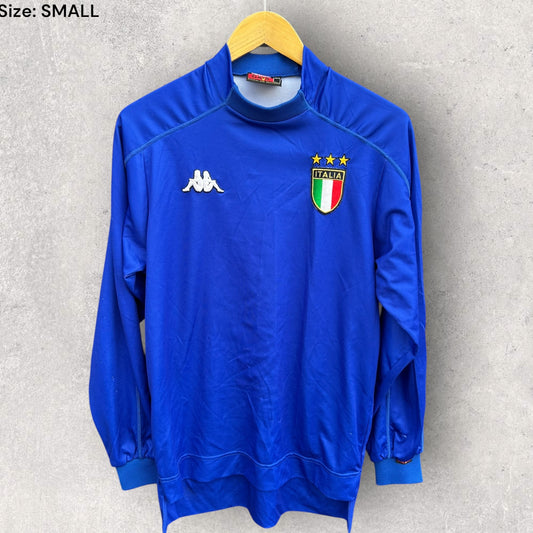 ITALY 1999 KAPPA HOME LONG SLEEVE FOOTBALL JERSEY