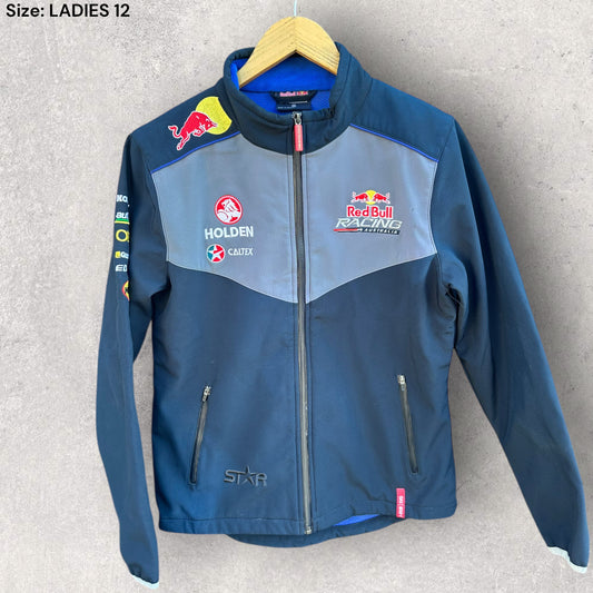 RED BULL RACING HOLDEN FULL ZIP LADIES SOFT SHELL JACKET