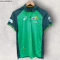 Australia 7s Rugby Union Asics Green Player Issued Media Polo