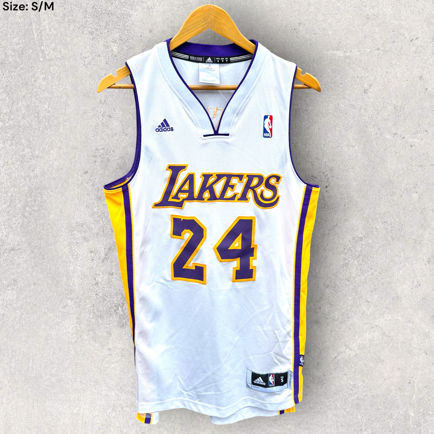 KOBE BRYANT LA LAKERS ADIDAS 2010 WHITE JERSEY