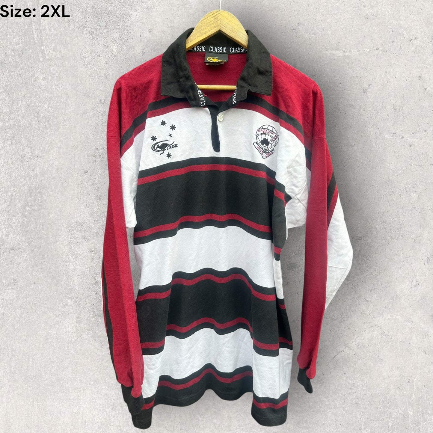 Golden Oldies Down Under Rugby Classic Long Sleeve Vintage Jersey