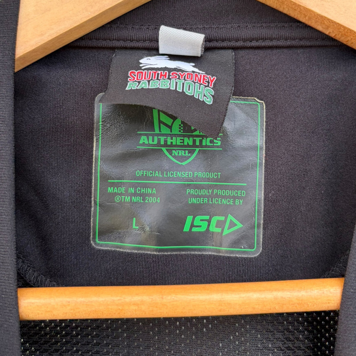 South Sydney Rabbitohs ISC Black NRL Training Shirt