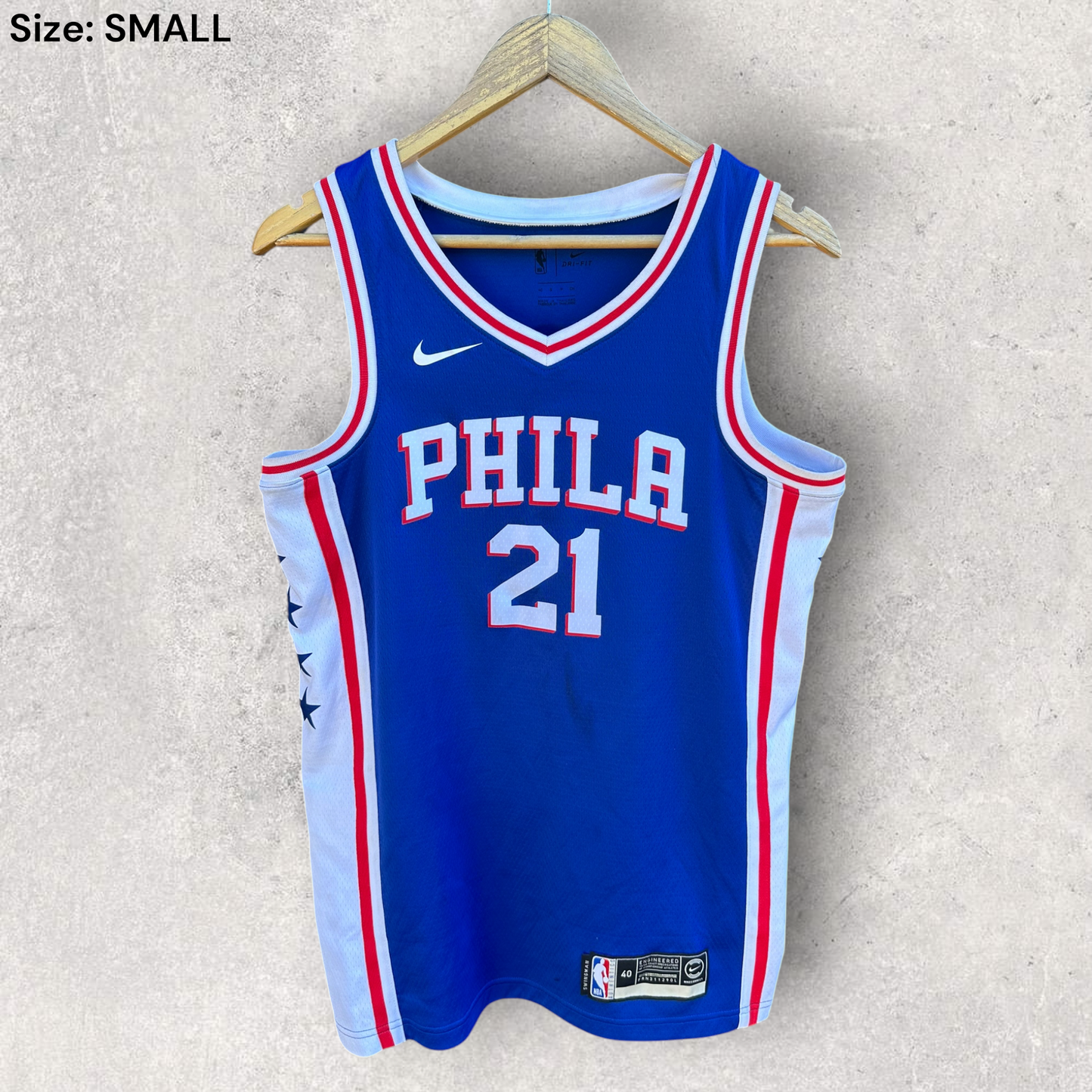 Joel Embiid Philadelphia 76ers Nike Swingman NBA Basketball Jersey