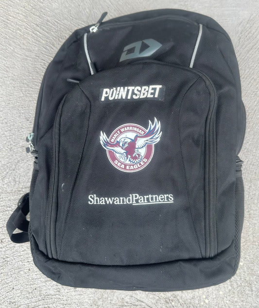 Manly Warringah Sea Eagles Dynasty Player Issued Backpack Rugby League