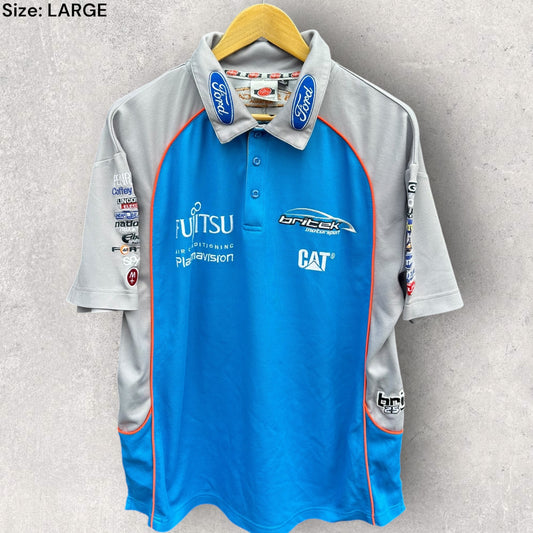 FORD BRITEK MOTORSPORT JASON BRIGHT V8 SUPERCARS POLO SHIRT