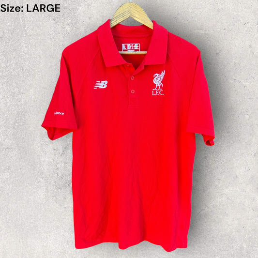 Liverpool Fc New balance Red Short sleeve Polo Shirt
