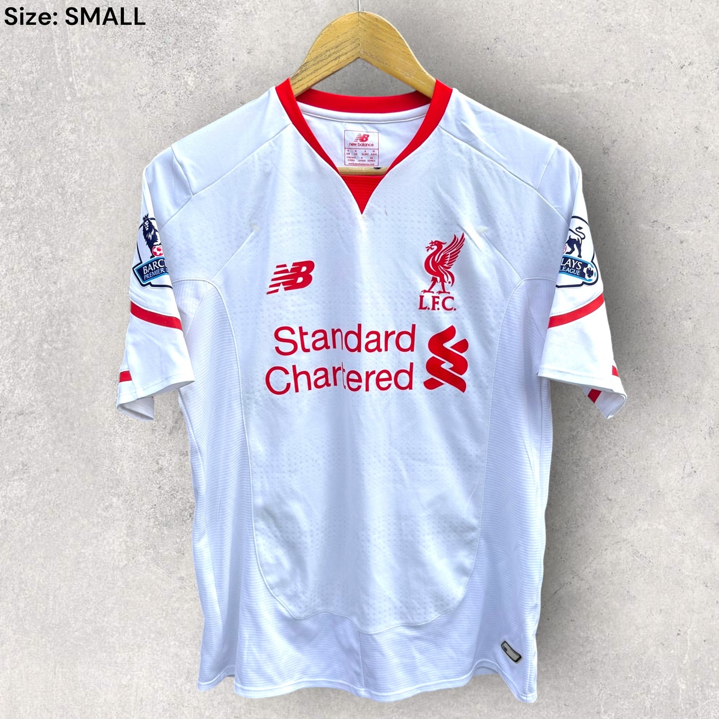 DANIEL STURRIDGE LIVERPOOL 2015-2016 AWAY NEW BALANCE FOOTBALL JERSEY