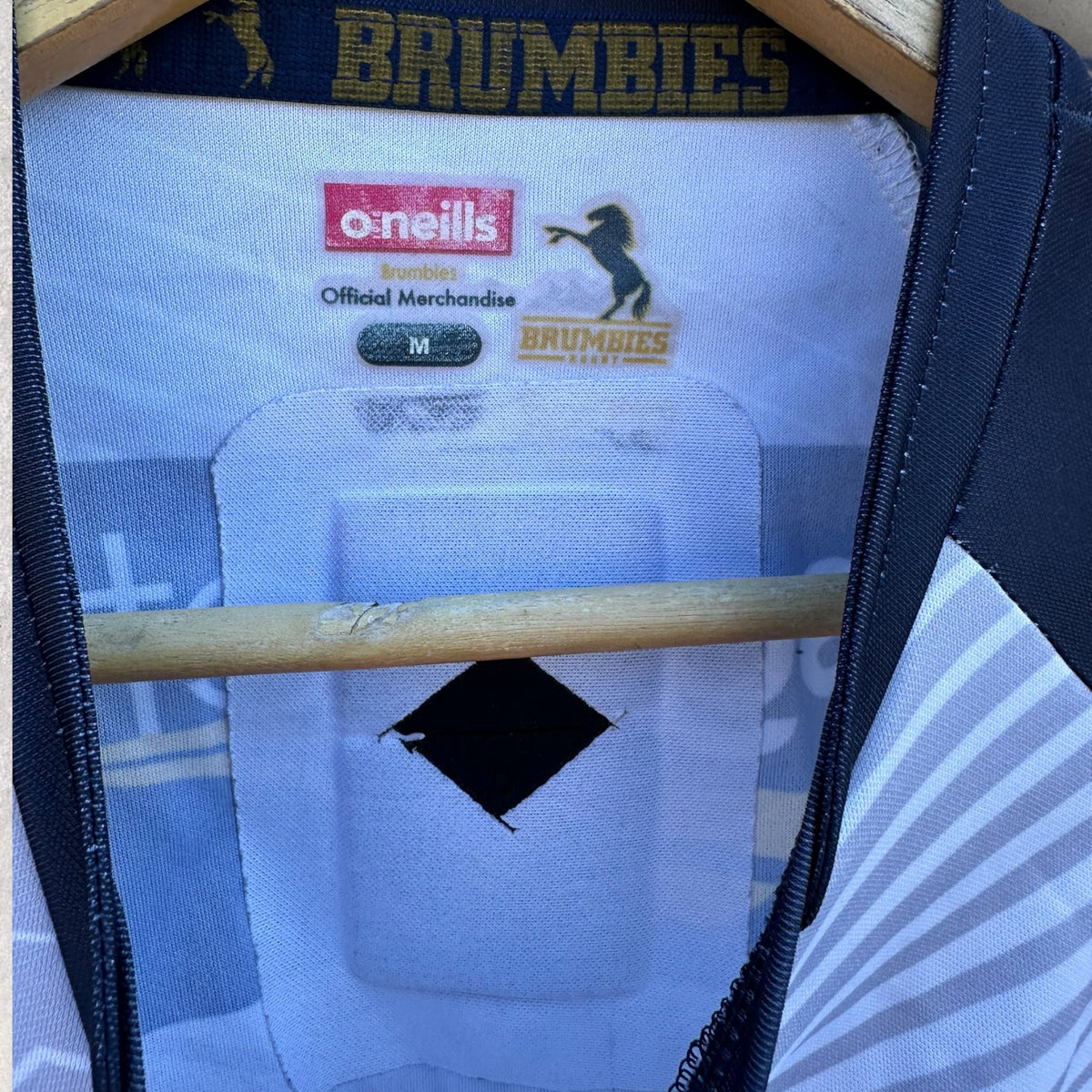 ACT Brumbies Player Issued White Rugby Union Training Shirt