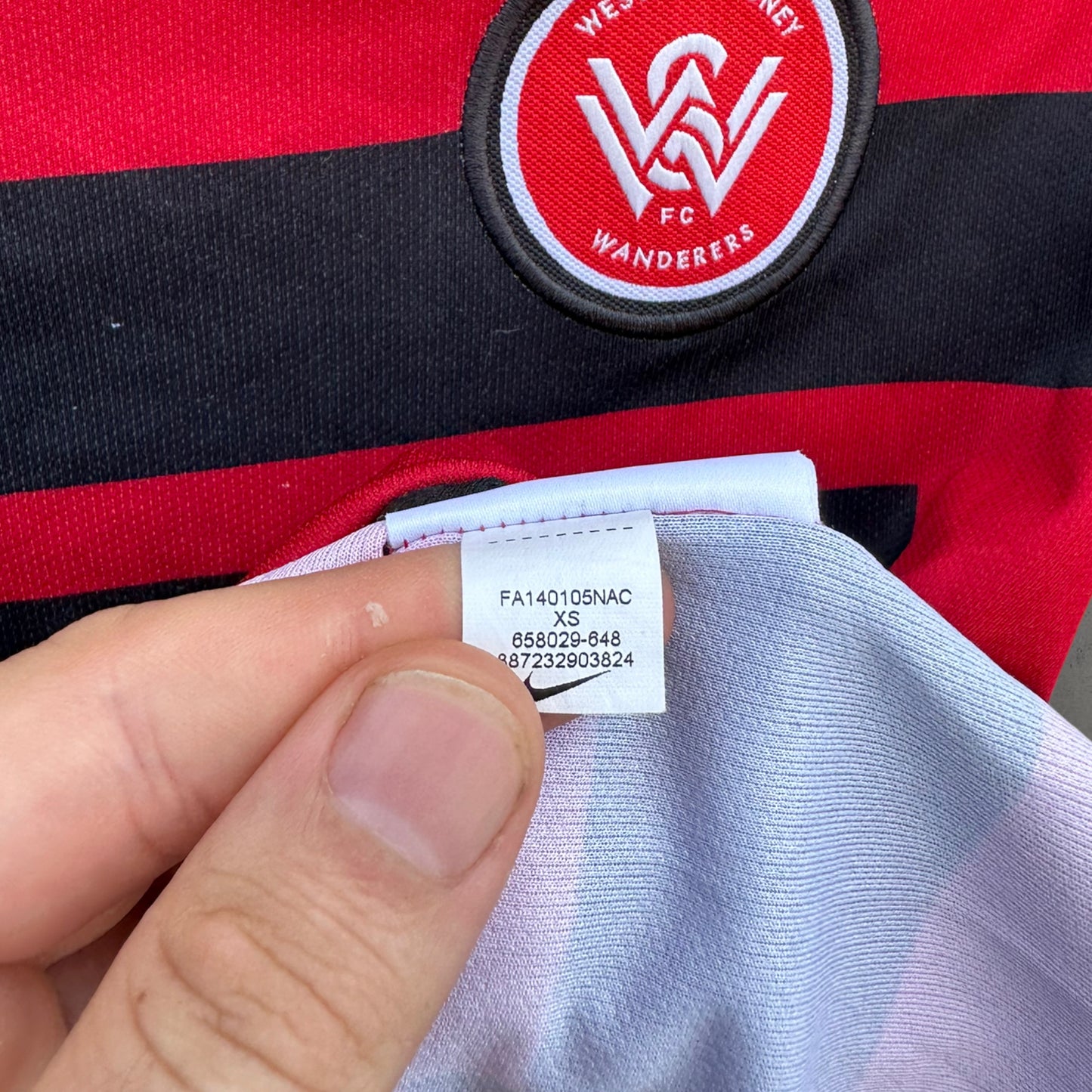 WESTERN SYDNEY WANDERERS 2014-2015 HOME KIDS A LEAGUE JERSEY