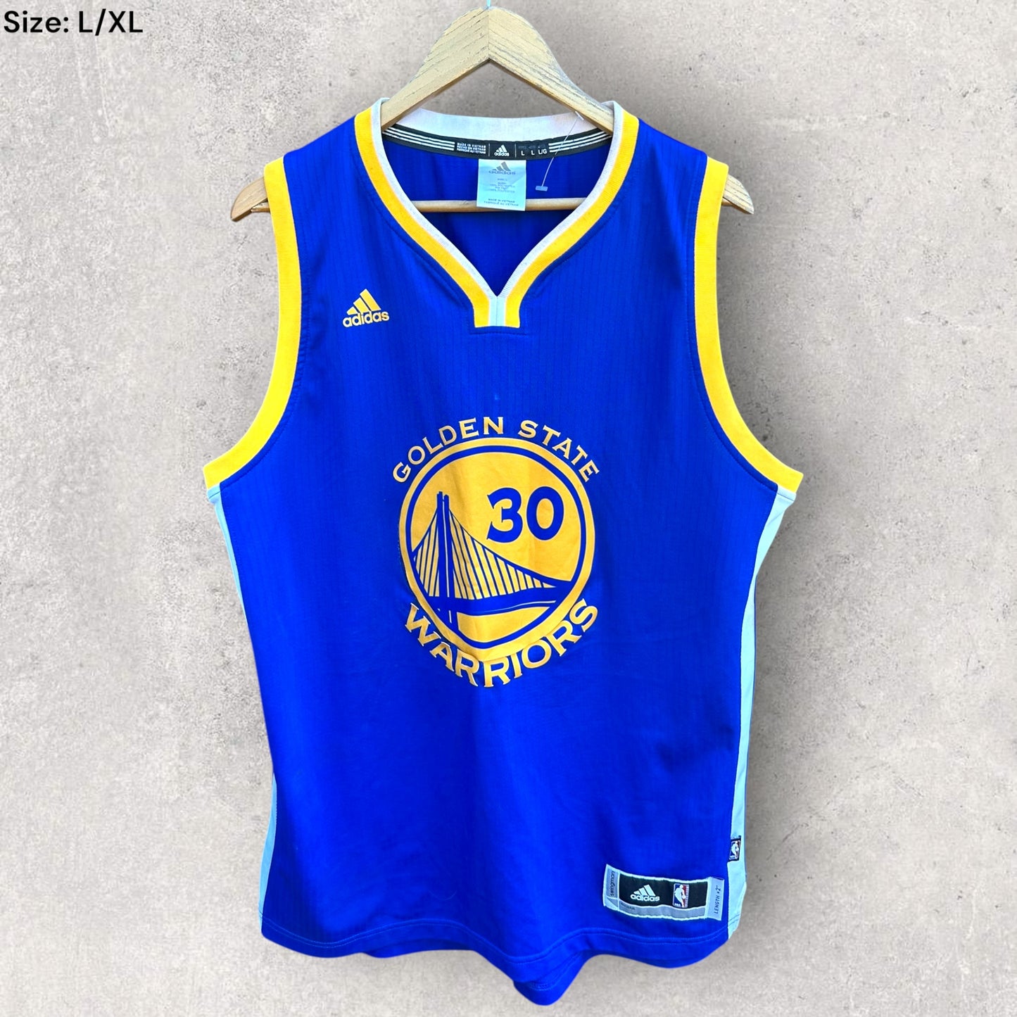 STEPH CURRY GOLDEN STATE WARRIORS 2015 NBA SWINGMAN JERSEY