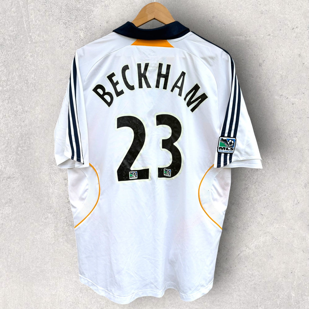 David Beckham LA Galaxy 2007-2008 Adidas Home MLS Football Jersey