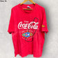 SUPERBOWL 1998 NFL COCA COLA HANES VINTAGE RED T-SHIRT