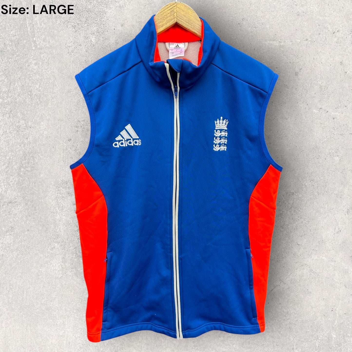England Lions Cricket 2014 Adidas Sleeveless Vest
