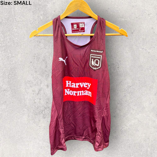 QUEENSLAND MAROONS STATE OF ORIGIN PUMA TRAINING SINGLET