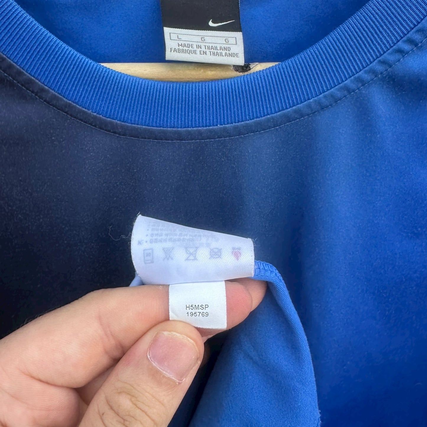 NIKE FOOTBALL VINTAGE BLUE SHIRT