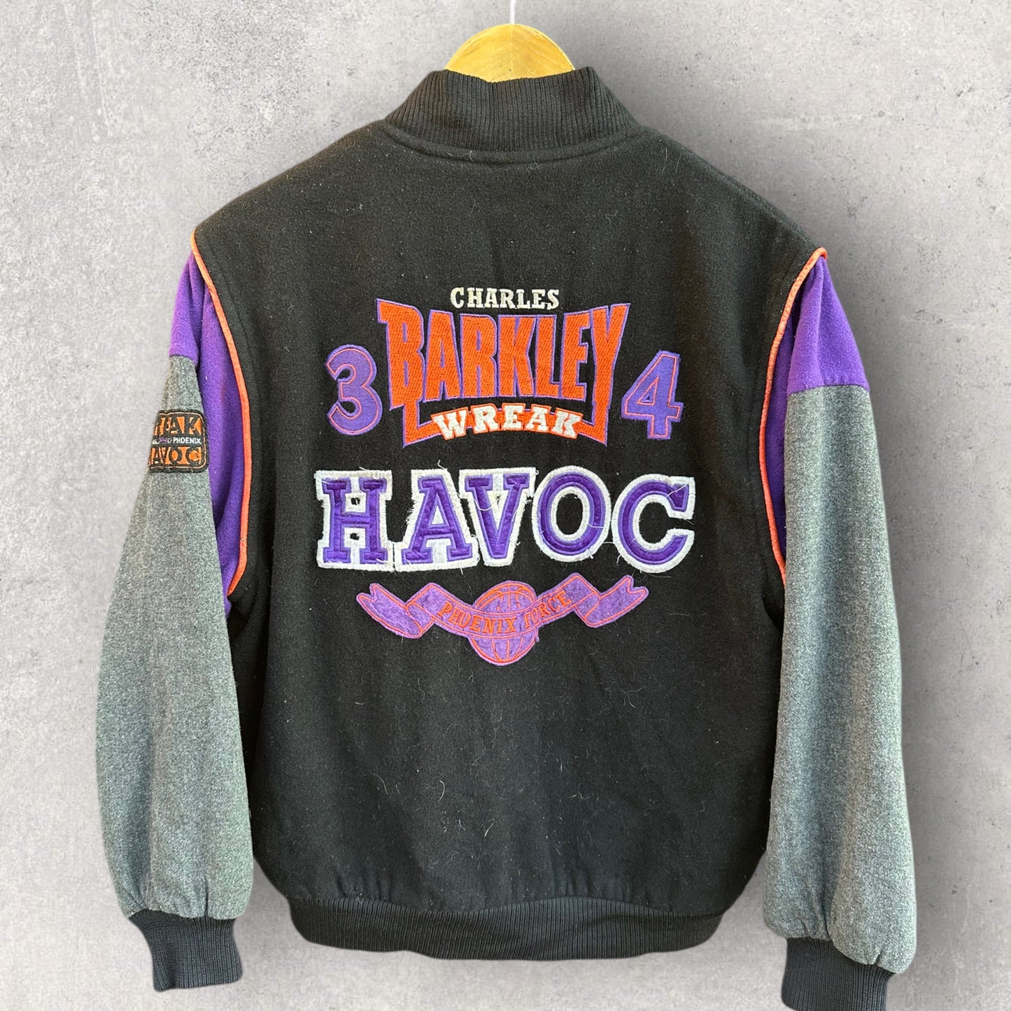CHARLES BARKLEY WREAK HAVOC NIKE VINTAGE BOMBER JACKET