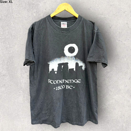 STONEHEDGE ONEITA VINTAGE BLACK T-SHIRT