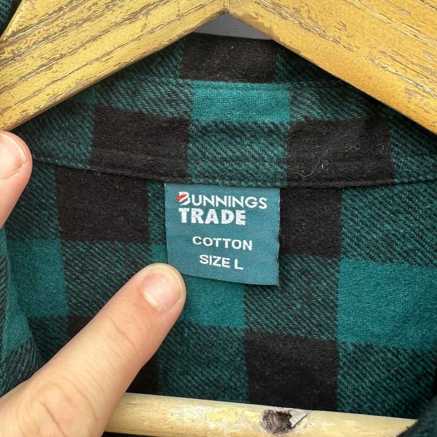 Bunnings Warehouse Flannelette Button Up Long Sleeve Shirt