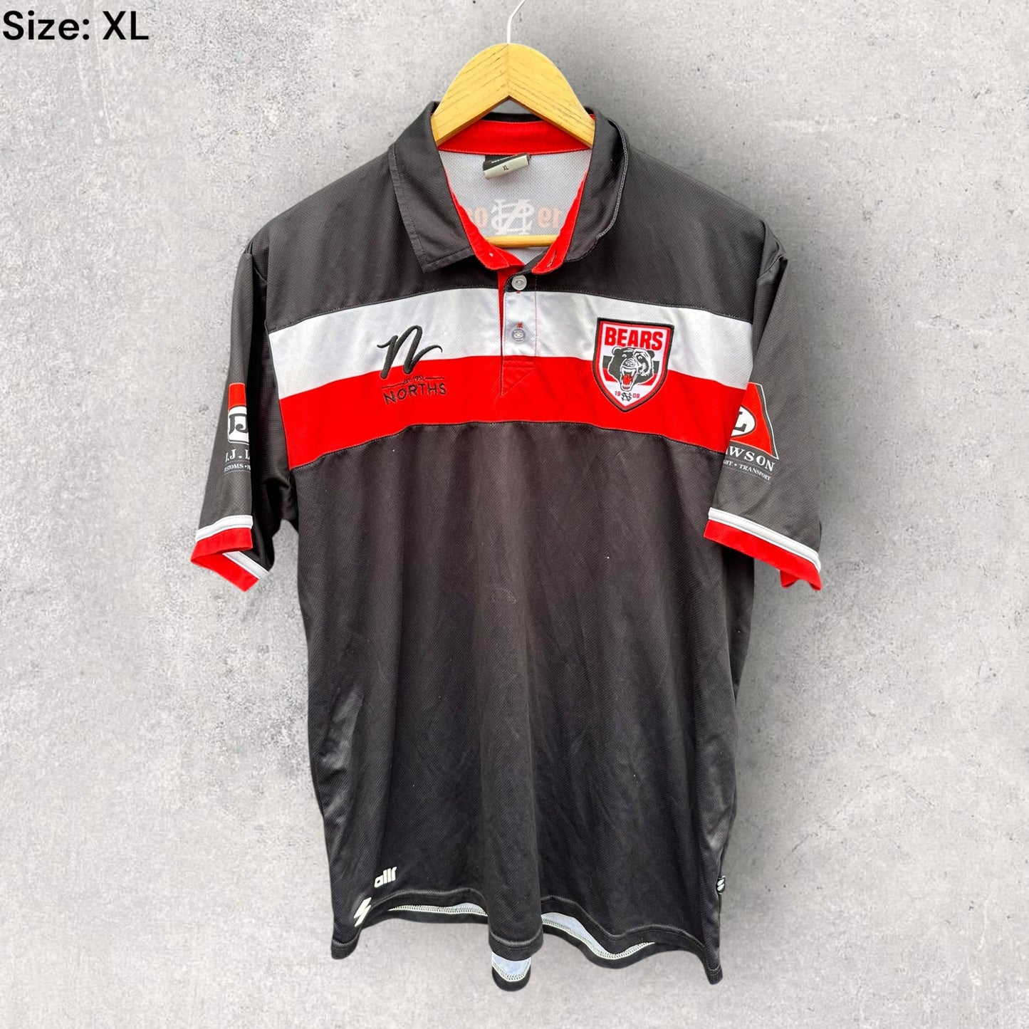 NORTH SYDNEY BEARS MEDIA POLO SHIRT ISSUED TO BEN TALTY