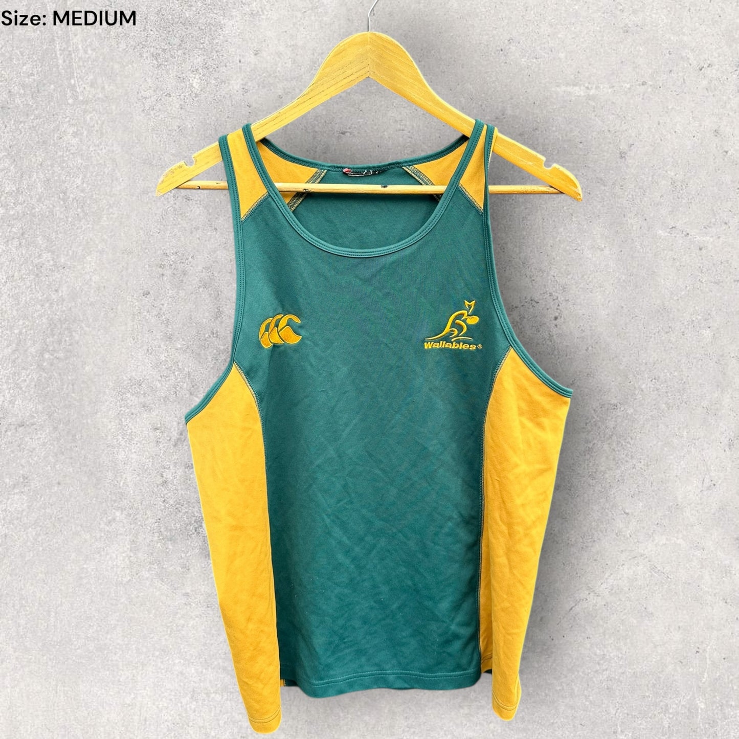 AUSTRALIAN WALLABIES CANTERBURY VINTAGE TRAINING SINGLET
