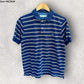 RM WILLIAMS BLUE STRIPPED POLO SHIRT