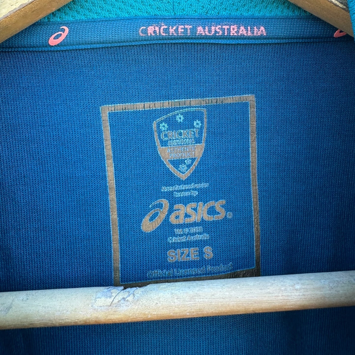 CRICKET AUSTRALIA ASICS BLUE HOODED JUMPER
