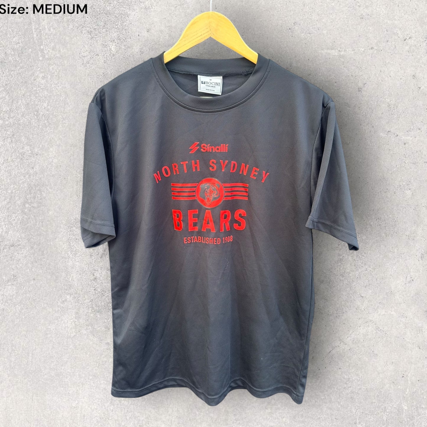 NORTH SYDNEY BEARS RUGBY LEAGUE BLACK TRAINING SHIRT