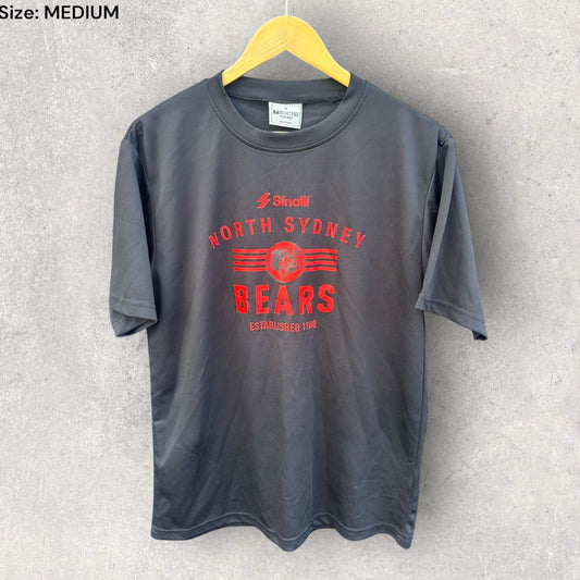 NORTH SYDNEY BEARS RUGBY LEAGUE BLACK TRAINING SHIRT