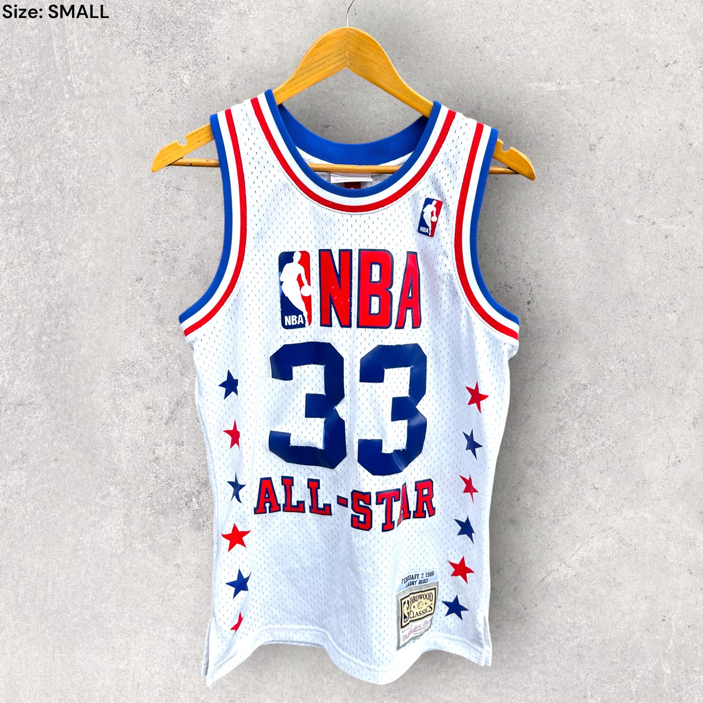 LARRY BIRD NBA ALL STAR HARDWOOD CLASSIC JERSEY