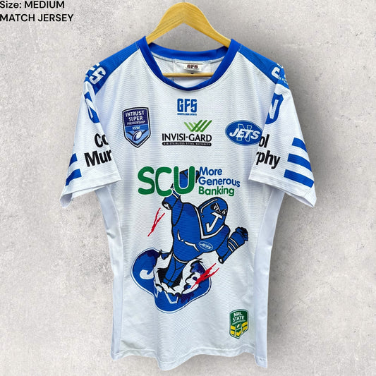 NEWTOWN JETS 2017 AWAY INTRUST SUPER CUP MATCH WORN JERSEY
