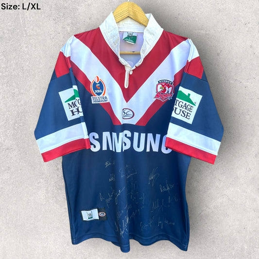 SYDNEY ROOSTERS ISC 2006 HOME JERSEY SIGNED BY SQUAD