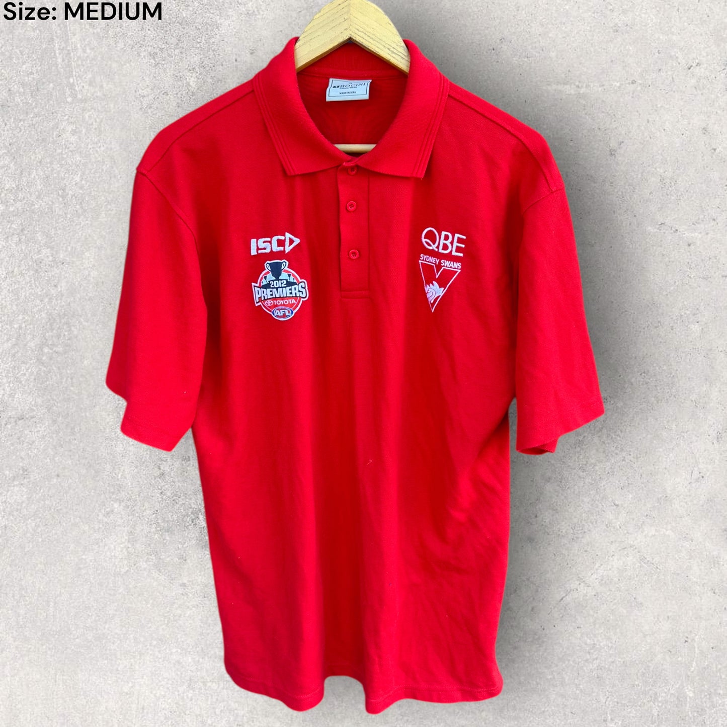 SYDNEY SWANS 2012 PREMIERS AFL POLO SHIRT