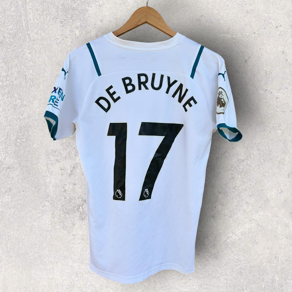 Kevin De Bruyne Manchester City 2021-2022 Puma Away Football Jersey