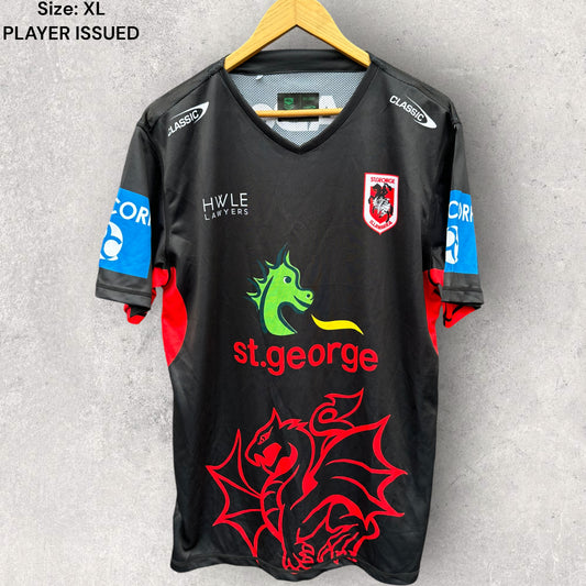 ST GEORGE ILLAWARRA DRAGONS 2024 COUCHMAN PLAYER ISSUED TRAINING SHIRT